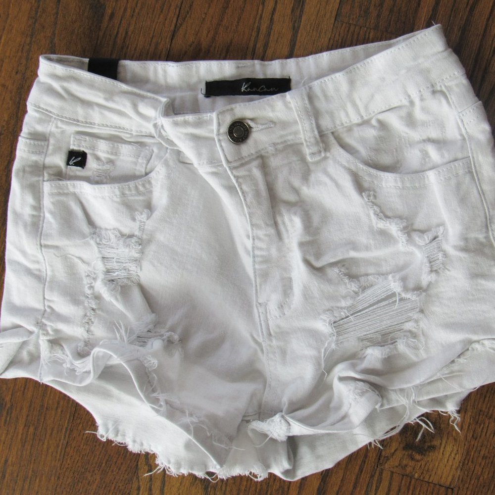 White Kan Can Shorts
